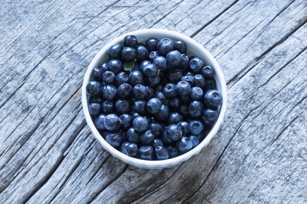 blueberries containing vital nutrients